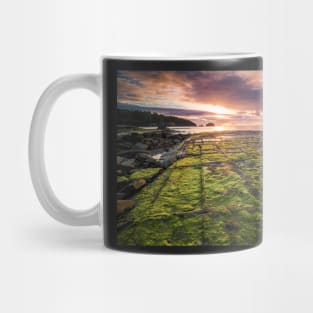 Tessellated Green Sunrise Mug